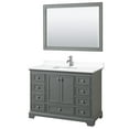 thumbnail image 1 of Wyndham Collection WCS202048SKGWCUNSM46 Deborah 48" Free Standing Single Basin Vanity Set, 1 of 7