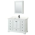 thumbnail image 1 of Wyndham Collection WCS202048SWBC2UNSMED Deborah 48" Free Standing Single Basin Vanity Set, 1 of 7