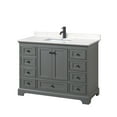 thumbnail image 1 of Wyndham Collection WCS202048SGBC2UNSMXX Deborah 48" Free Standing Single Basin Vanity Set, 1 of 7