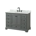 thumbnail image 1 of Wyndham Collection WCS202048SGBCMUNOMXX Deborah 48" Free Standing Single Vanity Set - Dark, 1 of 7