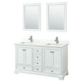 thumbnail image 1 of Wyndham Collection Wcs202060d-Qtz-Unsm24 Deborah 60" Free Standing Double Basin Vanity Set, 1 of 6