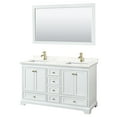 thumbnail image 1 of Wyndham Collection WCS202060DWGGTUNSM58 Deborah 60" Free Standing Double Basin Vanity Set, 1 of 6