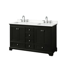 Wyndham Collection Wcs202060d-Qtz-Us3mxx Deborah 60" Free Standing Double Basin Vanity Set