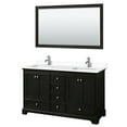 thumbnail image 1 of Wyndham Collection WCS202060DDEWCUNSM58 Deborah 60" Free Standing Double Basin Vanity Set, 1 of 6
