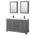 thumbnail image 1 of Wyndham Collection WCS202060DGBC2UNSMED Deborah 60" Free Standing Double Basin Vanity Set, 1 of 7