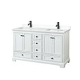 thumbnail image 1 of Wyndham Collection WCS202060DWBWCUNSMXX Deborah 60" Free Standing Double Basin Vanity Set, 1 of 7