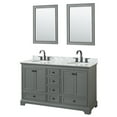 thumbnail image 1 of Wyndham Collection WCS202060DGBCMUNOM24 Deborah 60" Free Standing Double Vanity Set - Dark, 1 of 7