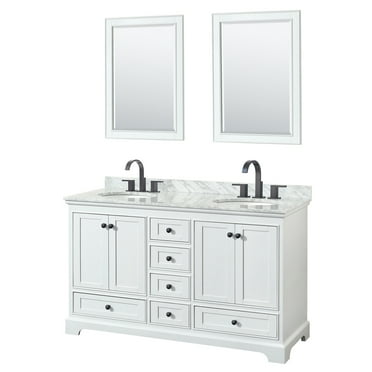 Wyndham Collection Wcs202060dcmunom24 Deborah 60" Free Standing Double Vanity Set - White