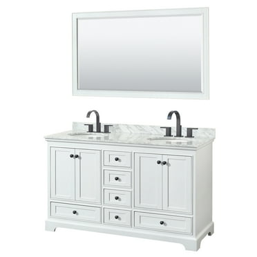 Wyndham Collection Wcs202060dcmunom58 Deborah 60" Free Standing Double Vanity Set - White