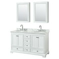 thumbnail image 1 of Wyndham Collection WCS202060DWHCMUNOMED Deborah 60" Free Standing Double Vanity Set -, 1 of 7