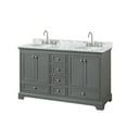 thumbnail image 1 of Wyndham Collection WCS202060DKGCMUNOMXX Deborah 60" Free Standing Double Vanity Set - Dark, 1 of 7