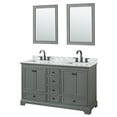 thumbnail image 1 of Wyndham Collection Wcs202060dcmunsm24 Deborah 60" Free Standing Double Vanity Set - Dark, 1 of 7