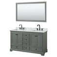thumbnail image 1 of Wyndham Collection WCS202060DGBCMUNSM58 Deborah 60" Free Standing Double Vanity Set - Dark, 1 of 7