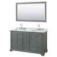 thumbnail image 1 of Wyndham Collection WCS202060DKGCMUNSM58 Deborah 60" Free Standing Double Vanity Set - Dark, 1 of 7