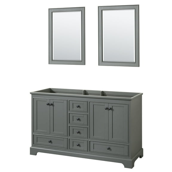Wyndham Collection Wcs202060dcxsxxm24 Deborah 59-1/4" Double Free Standing Wood Vanity