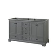thumbnail image 1 of Wyndham Collection WCS202060DGBCXSXXMXX Deborah 59-1/4" Double Free Standing Wood Vanity, 1 of 7