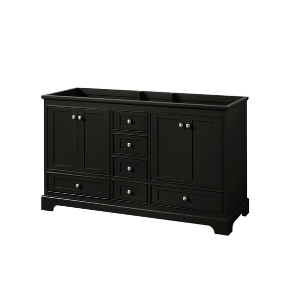 Wyndham Collection WCS202060DDECXSXXMXX Deborah 59-1/4" Double Free Standing Wood Vanity