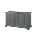 thumbnail image 1 of Wyndham Collection WCS202060DKGCXSXXMXX Deborah 59-1/4" Double Free Standing Wood Vanity, 1 of 7