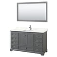 thumbnail image 1 of Wyndham Collection WCS202060SKGGTUNSM58 Deborah 60" Free Standing Single Basin Vanity Set, 1 of 6