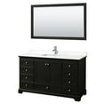 thumbnail image 1 of Wyndham Collection Wcs202060s-Qtz-Unsm58 Deborah 60" Free Standing Single Basin Vanity Set, 1 of 6
