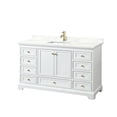 thumbnail image 1 of Wyndham Collection WCS202060SWGGTUNSMXX Deborah 60" Free Standing Single Basin Vanity Set, 1 of 7