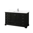 thumbnail image 1 of Wyndham Collection WCS202060SDEWQUNSMXX Deborah 60" Free Standing Single Basin Vanity Set, 1 of 6