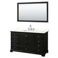 thumbnail image 1 of Wyndham Collection WCS202060SDEWQUS3M58 Deborah 60" Free Standing Single Basin Vanity Set, 1 of 6