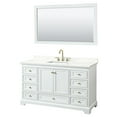 thumbnail image 1 of Wyndham Collection WCS202060SWGGTUS3M58 Deborah 60" Free Standing Single Basin Vanity Set, 1 of 7