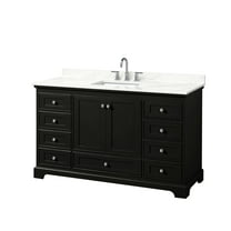 Wyndham Collection Wcs202060s-Qtz-Us3mxx Deborah 60" Free Standing Single Basin Vanity Set