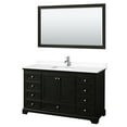 thumbnail image 1 of Wyndham Collection WCS202060SDEWCUNSM58 Deborah 60" Free Standing Single Basin Vanity Set, 1 of 6