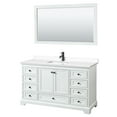 thumbnail image 1 of Wyndham Collection WCS202060SWBWCUNSM58 Deborah 60" Free Standing Single Basin Vanity Set, 1 of 6