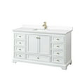 thumbnail image 1 of Wyndham Collection WCS202060SWGWCUNSMXX Deborah 60" Free Standing Single Basin Vanity Set, 1 of 7