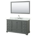 thumbnail image 1 of Wyndham Collection WCS202060SKGCMUNOM58 Deborah 60" Free Standing Single Vanity Set - Dark, 1 of 7