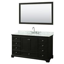 Wyndham Collection Wcs202060scmunom58 Deborah 60" Free Standing Single Vanity Set - Dark