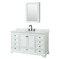 thumbnail image 1 of Wyndham Collection Wcs202060scmunomed Deborah 60" Free Standing Single Vanity Set - White, 1 of 7