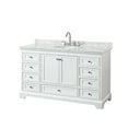 thumbnail image 1 of Wyndham Collection WCS202060SWHCMUNOMXX Deborah 60" Free Standing Single Vanity Set -, 1 of 7