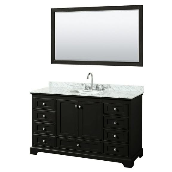 Wyndham Collection Wcs202060scmunsm58 Deborah 60" Free Standing Single Vanity Set - Dark