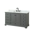 thumbnail image 1 of Wyndham Collection WCS202060SGBCMUNSMXX Deborah 60" Free Standing Single Vanity Set - Dark, 1 of 7
