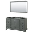 thumbnail image 1 of Wyndham Collection WCS202060SKGCXSXXM58 Deborah 59-1/4" Free Standing Single Wood Vanity, 1 of 7