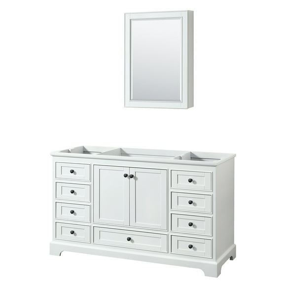 Wyndham Collection Wcs202060scxsxxmed Deborah 59-1/4" Free Standing Single Wood Vanity