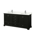 thumbnail image 1 of Wyndham Collection WCS202072DDEGTUNSMXX Deborah 72" Free Standing Double Basin Vanity Set, 1 of 7
