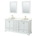 thumbnail image 1 of Wyndham Collection WCS202072DWGGTUS3M24 Deborah 72" Free Standing Double Basin Vanity Set, 1 of 6