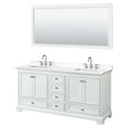 thumbnail image 1 of Wyndham Collection WCS202072DWHWQUS3M70 Deborah 72" Free Standing Double Basin Vanity Set, 1 of 6