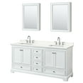 thumbnail image 1 of Wyndham Collection WCS202072DWHGTUS3MED Deborah 72" Free Standing Double Basin Vanity Set, 1 of 6