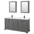 thumbnail image 1 of Wyndham Collection WCS202072DGBWCUNSMED Deborah 72" Free Standing Double Basin Vanity Set, 1 of 6
