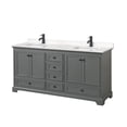 thumbnail image 1 of Wyndham Collection WCS202072DGBC2UNSMXX Deborah 72" Free Standing Double Basin Vanity Set, 1 of 7