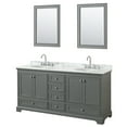 thumbnail image 1 of Wyndham Collection WCS202072DKGCMUNOM24 Deborah 72" Free Standing Double Vanity Set - Dark, 1 of 7