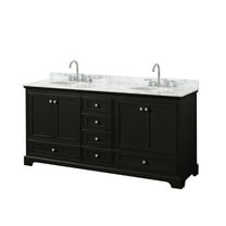 Wyndham Collection Wcs202072dcmunomxx Deborah 72" Free Standing Double Vanity Set - Dark