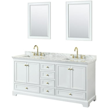 Wyndham Collection Wcs202072dcmunsm24 Deborah 72" Free Standing Double Vanity Set - White