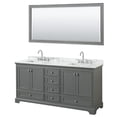 thumbnail image 1 of Wyndham Collection WCS202072DKGCMUNSM70 Deborah 72" Free Standing Double Vanity Set - Dark, 1 of 7